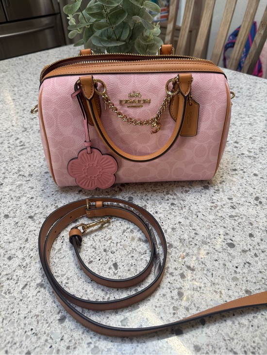 Coach Handbags - Coach Powder Pink Medium Rowan - NWOT